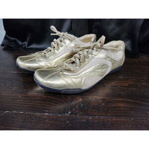 EUC Naturalizer Cade Gold Leather & Suede Lace-Up Casual Fashion Sneakers/Sz 11M